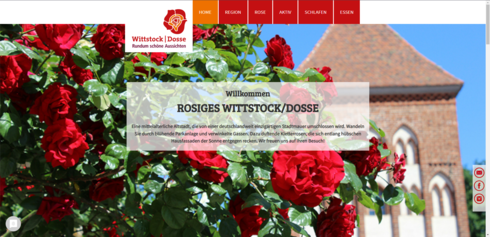 Typo3 Website Tourismus Wittstock/Dosse