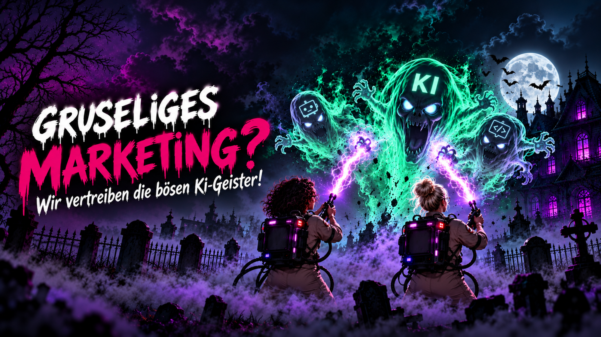 Gruseliges Marketing? Wir vertreiben die bösen KI-Geister! Kreativagentur perlenmädchen
