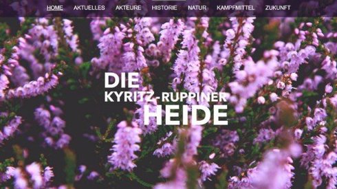 Typo3 Website Kyritz-Ruppiner-Heide