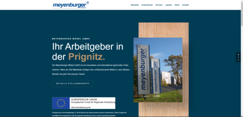 Wordpress Website Meyenburger Möbel